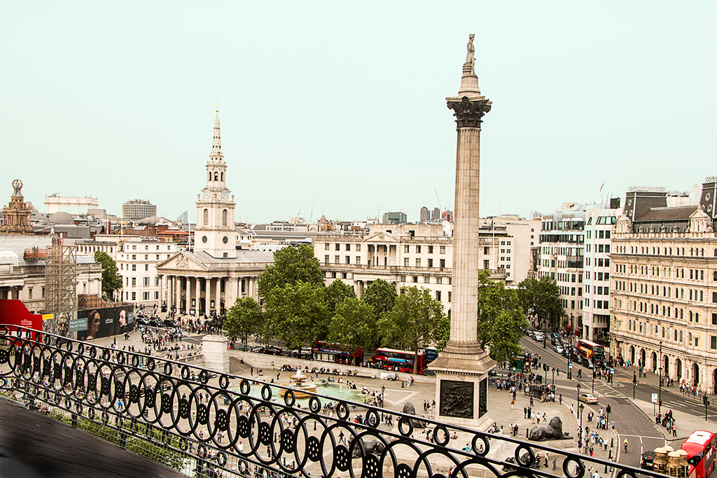 Trafalgar Square from above