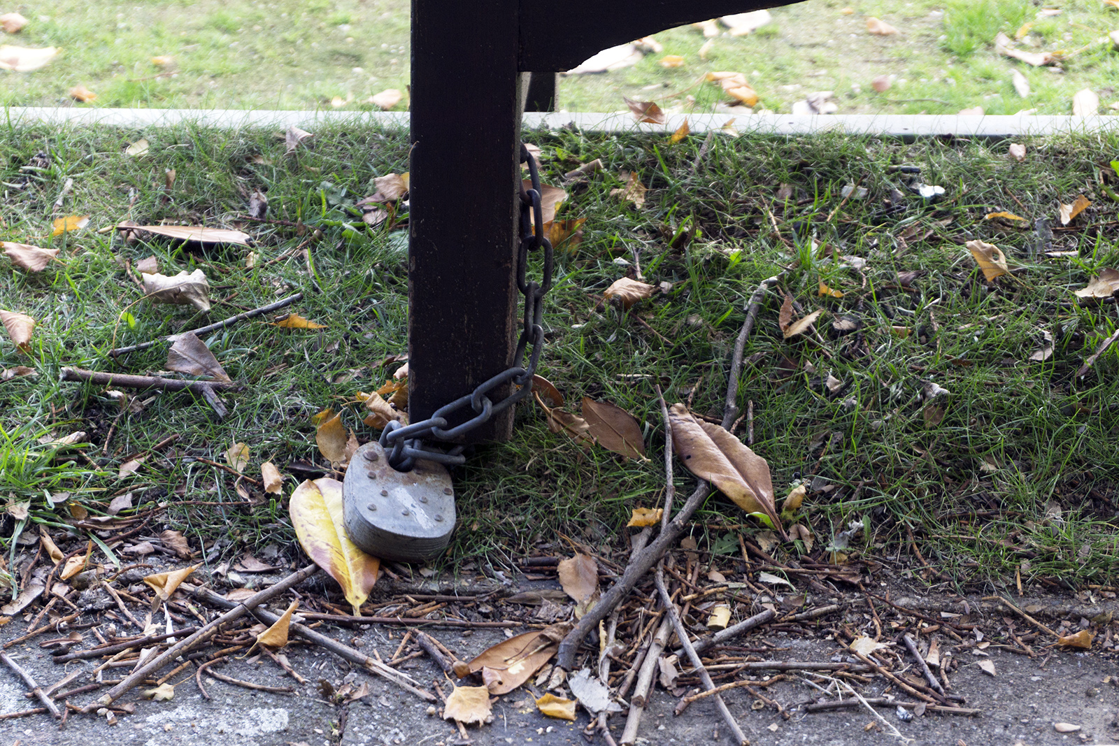 2016-10-26-Barking_Autumn_Detail_Bowling-Green-Yet-another-padlock