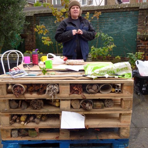 20161207_Hackney_West-Mead-Community-Garden_Dining-table-at-the-Bug-Hotel