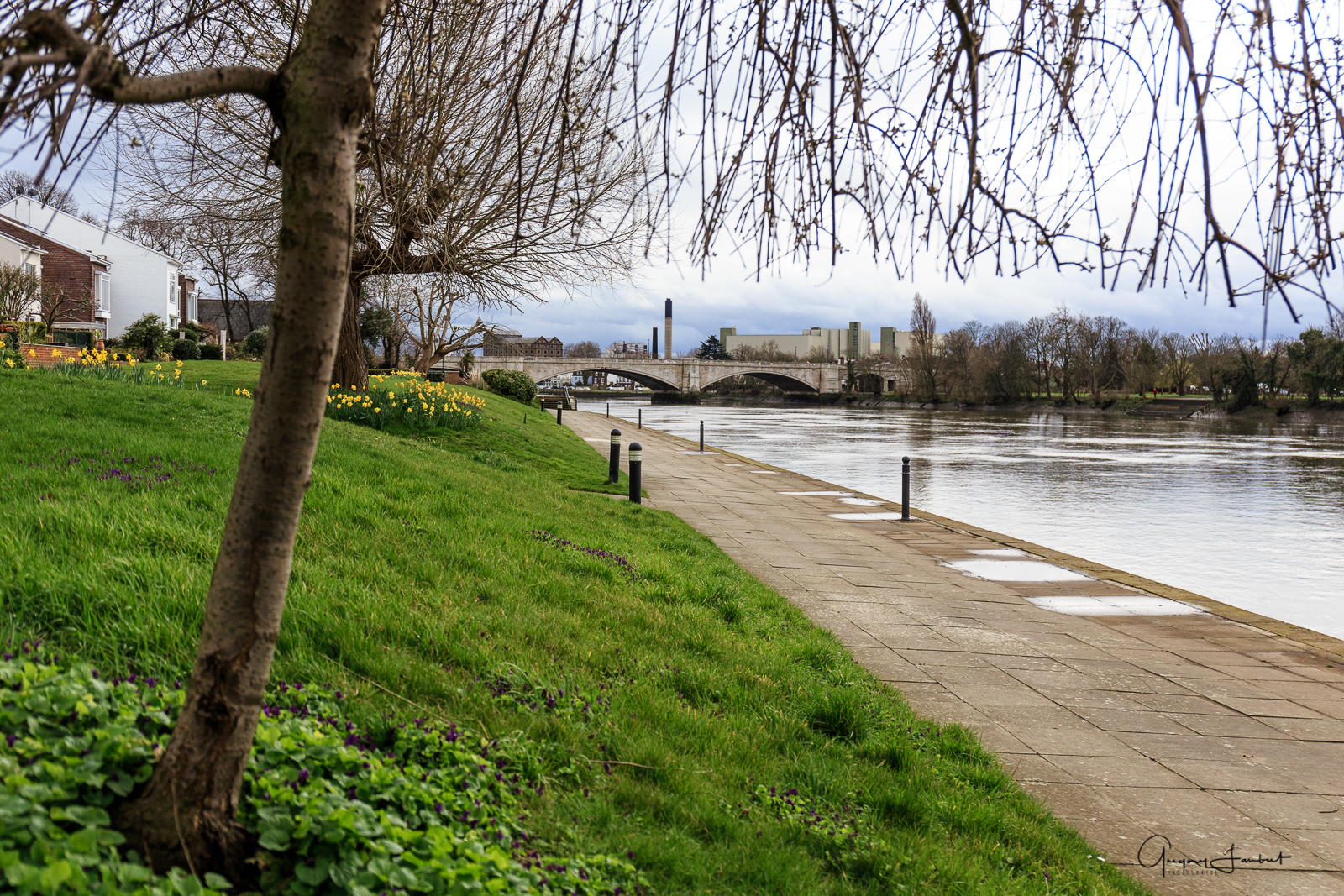 20170308_Hounslow_Chiswick-Bridge_Path-by-the-Thames-looking-back